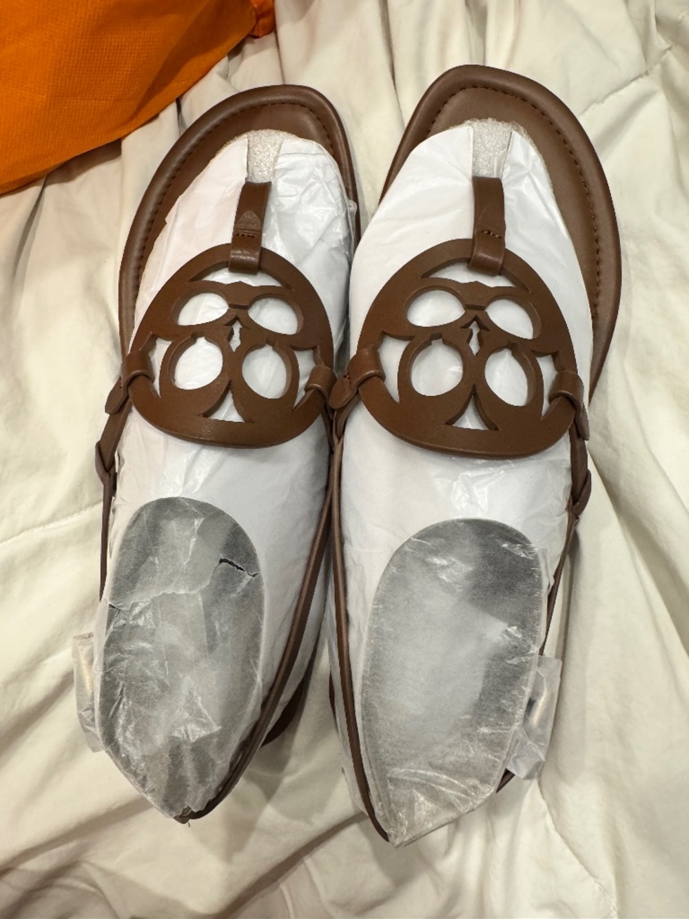 Coach Jaci Leather Sandals - brown